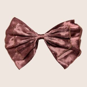 🎀 ANTHROPOLOGIE STUDDED FLOPPY HAIR BOW PINK NWOT